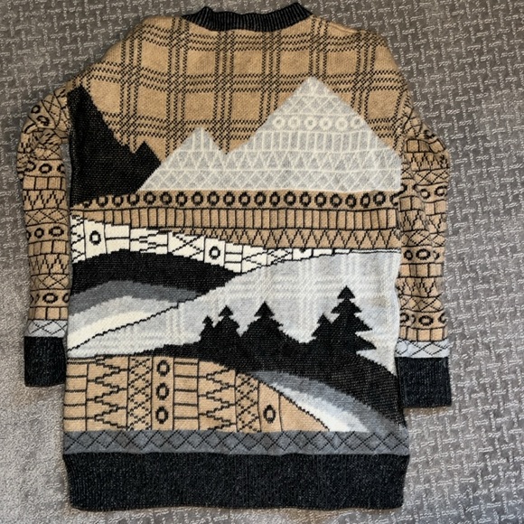 Vintage Woolrich Nature Forest Graphic Sweater Small - Picture 5 of 5